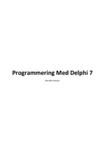 Programmering Med Delphi 7